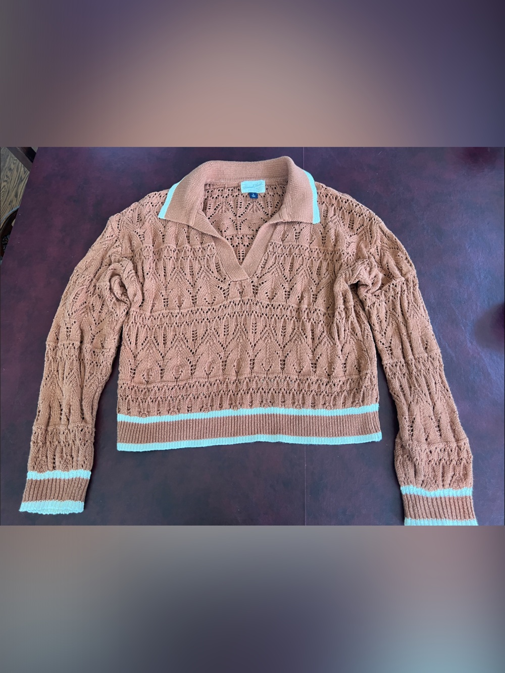 Universal Thread Knit Crop Long Sleeve